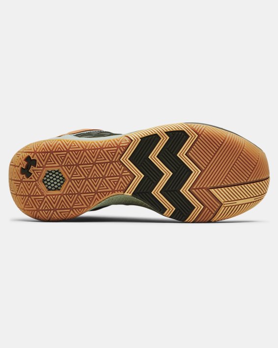 Unisex UA HOVR™ Havoc 4 Clone Basketball Shoes, Green, pdpMainDesktop image number 4